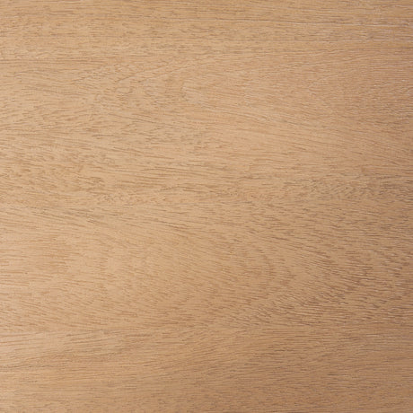 Trellyn 94" Light Brown Solid Wood Carved Woven Base Rectangular Dining Table from Mercana - Luna Furniture