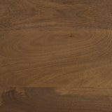 Trellyn Dark Brown Wood w/ Carved Woven Base Square Accent Table from Mercana - Luna Furniture