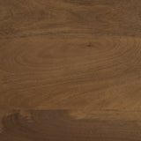 Trellyn 48" Dark Brown Wood w/ Carved Woven Base Square Coffee Table from Mercana - Luna Furniture