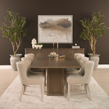 Nolan Slope Cream Chenille Dining Chair, Set of 2 from Mercana - Luna Furniture