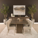 Alden 84" Rectangular Medium Brown Wood Dining Table from Mercana - Luna Furniture