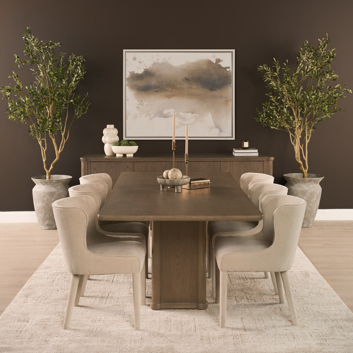 Vasca Gray Marble Decorative Pedestal Bowl from Mercana - Luna Furniture