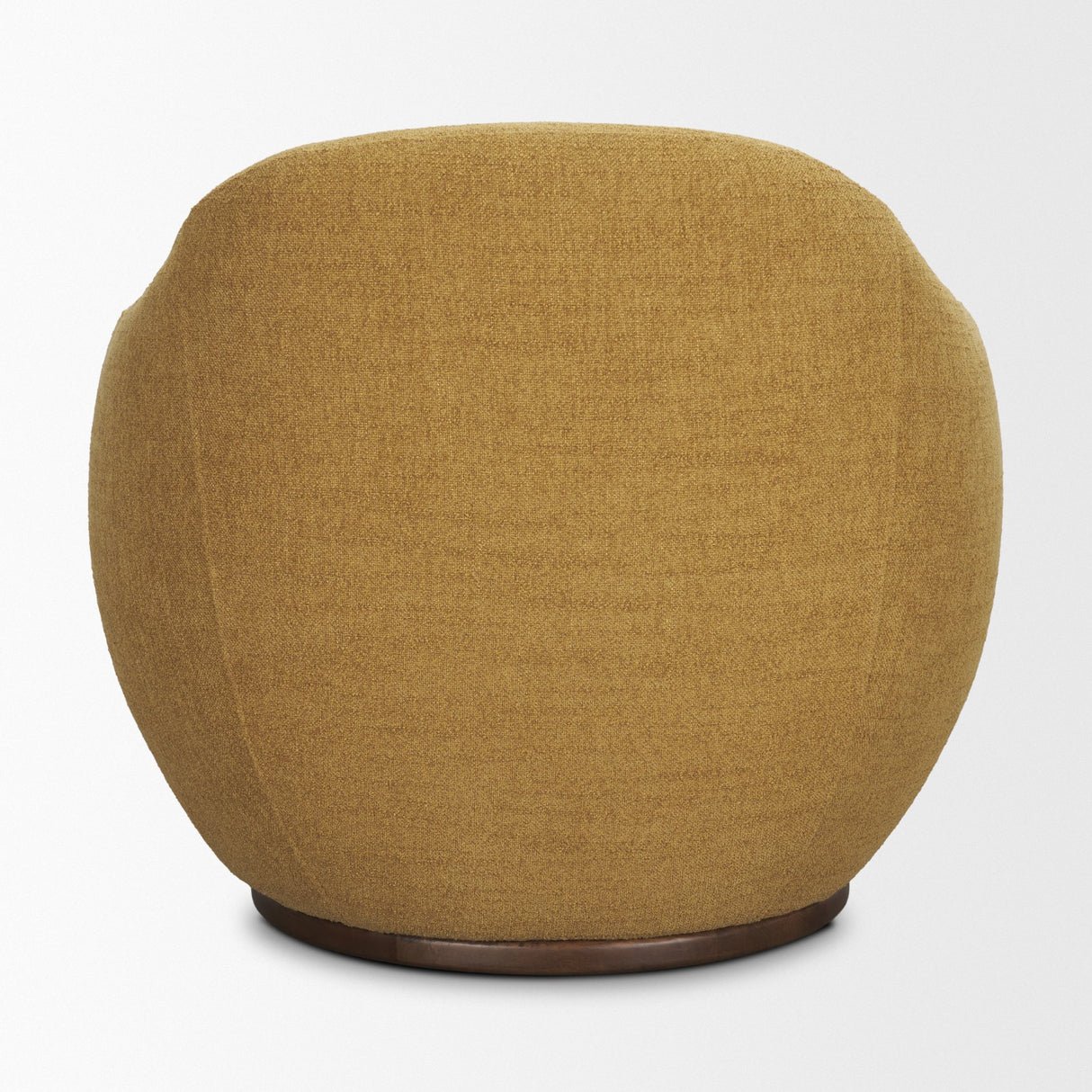 Hudson Mustard Fabric Upholstered Swivel Chair from Mercana - Luna Furniture