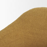 Hudson Mustard Fabric Upholstered Swivel Chair from Mercana - Luna Furniture