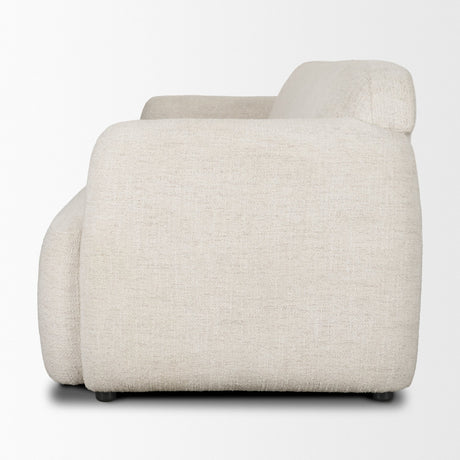 Saga Cream Fabric 3 Seater Sofa from Mercana - Luna Furniture