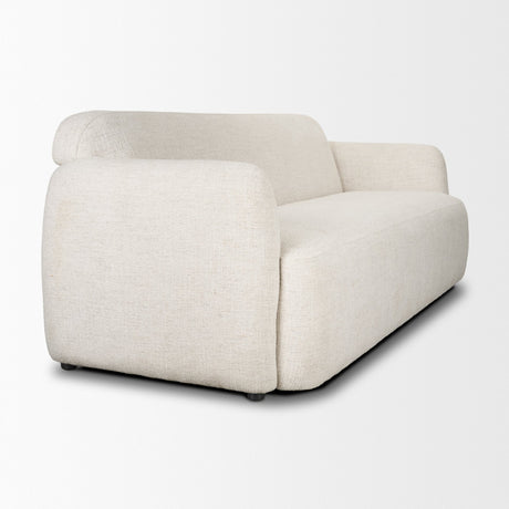 Saga Cream Fabric 3 Seater Sofa from Mercana - Luna Furniture