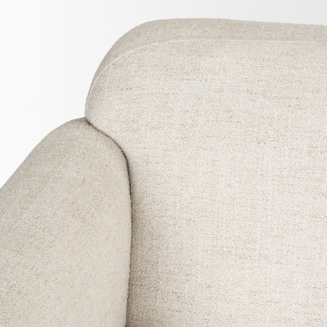 Saga Cream Fabric 3 Seater Sofa from Mercana - Luna Furniture
