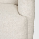 Saga Cream Fabric 3 Seater Sofa from Mercana - Luna Furniture