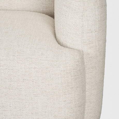 Saga Cream Fabric 3 Seater Sofa from Mercana - Luna Furniture