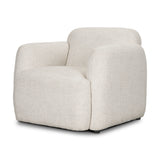 Saga Cream Fabric Upholstered Chair from Mercana - Luna Furniture