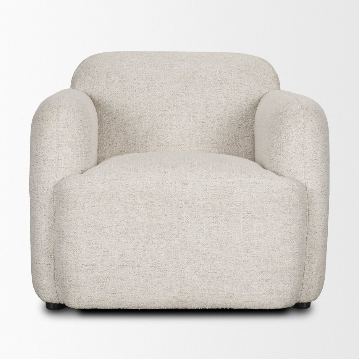 Saga Cream Fabric Upholstered Chair from Mercana - Luna Furniture