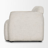 Saga Cream Fabric Upholstered Chair from Mercana - Luna Furniture