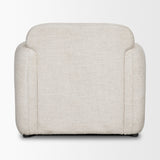 Saga Cream Fabric Upholstered Chair from Mercana - Luna Furniture