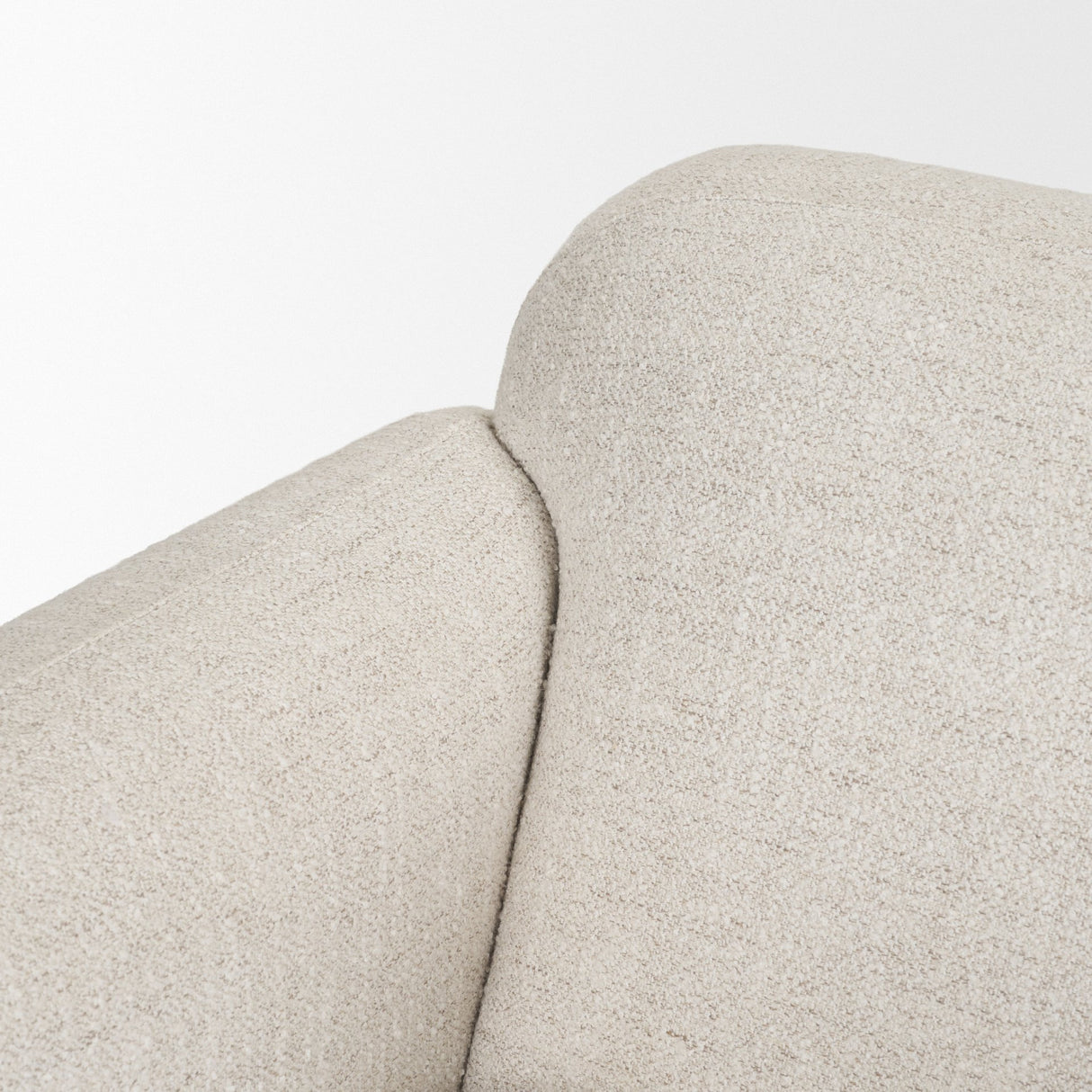 Saga Cream Fabric Upholstered Chair from Mercana - Luna Furniture
