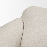Saga Cream Fabric Upholstered Chair from Mercana - Luna Furniture