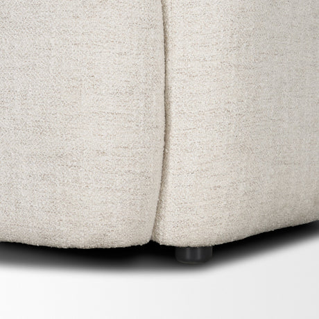 Saga Cream Fabric Upholstered Chair from Mercana - Luna Furniture