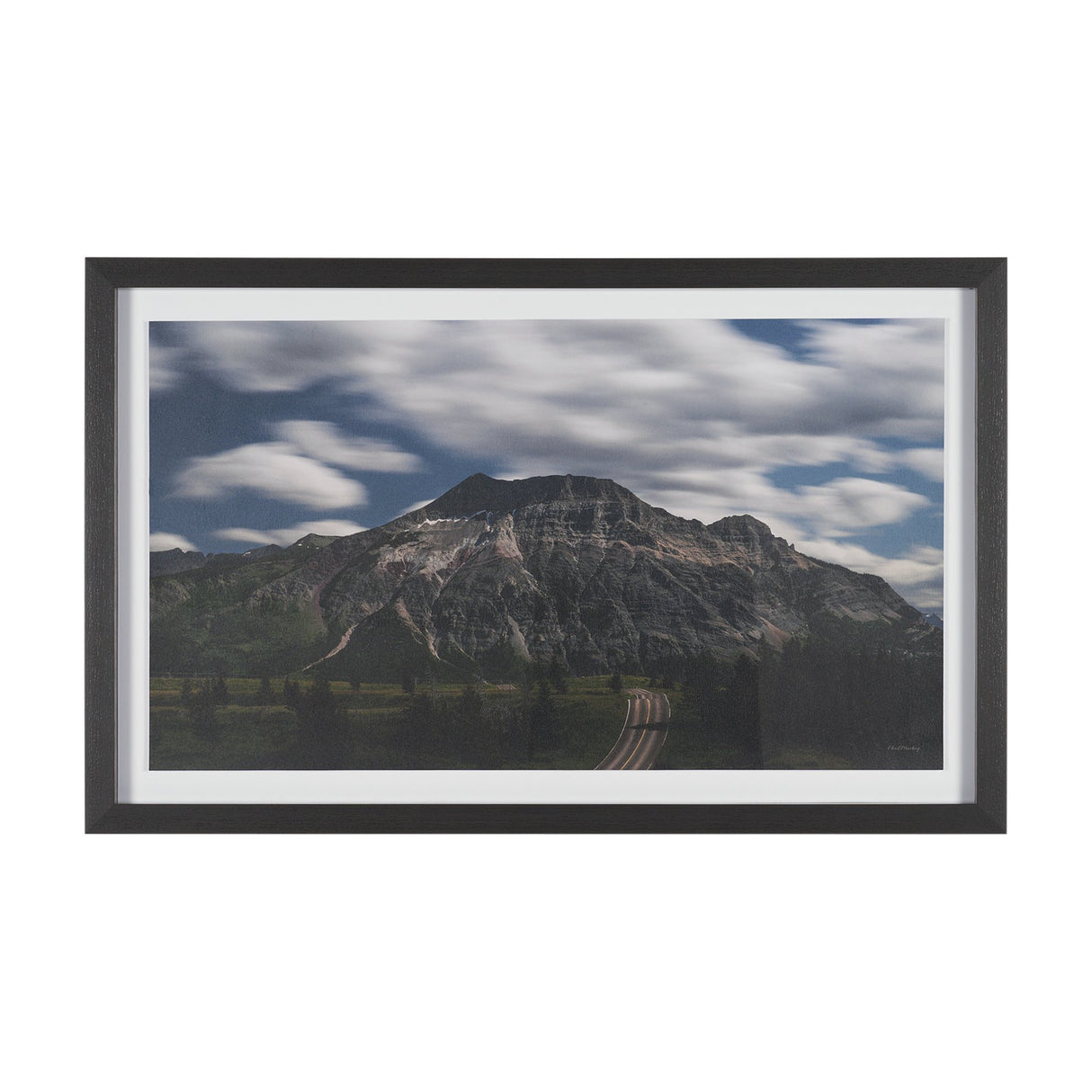 Road Home by Chad Mackay Textured FramedPhoto Print Matted under Glass from Mercana - Luna Furniture