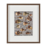 Fish Pattern I by Mercana Studio Hand-Embellished Textured Framed Artwork Matted under Glass from Mercana - Luna Furniture
