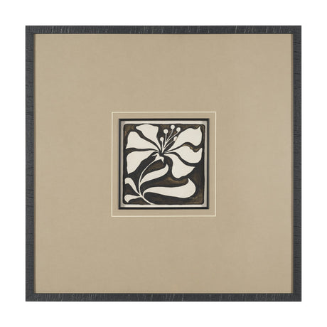 Spanish Tile Dark II by Mercana Studio Textured Framed Artwork Matted under Glass from Mercana - Luna Furniture
