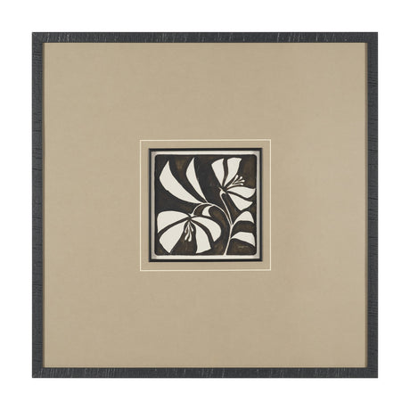Spanish Tile Dark III by Mercana Studio Textured Framed Artwork Matted under Glass from Mercana - Luna Furniture