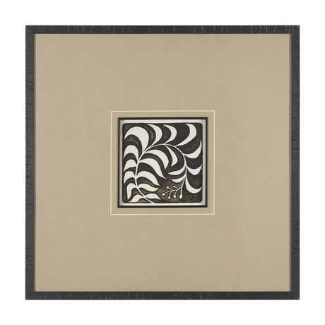 Spanish Tile Dark IV by Mercana Studio Textured Framed Artwork Matted under Glass from Mercana - Luna Furniture