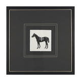Equestrian Etching I by Mercana Studio Hand-Embellished Textured Framed Artwork Matted under Glass from Mercana - Luna Furniture