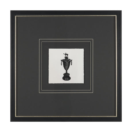 Equestrian Etching II by Mercana Studio Hand-Embellished Textured Framed Artwork Matted under Glass from Mercana - Luna Furniture