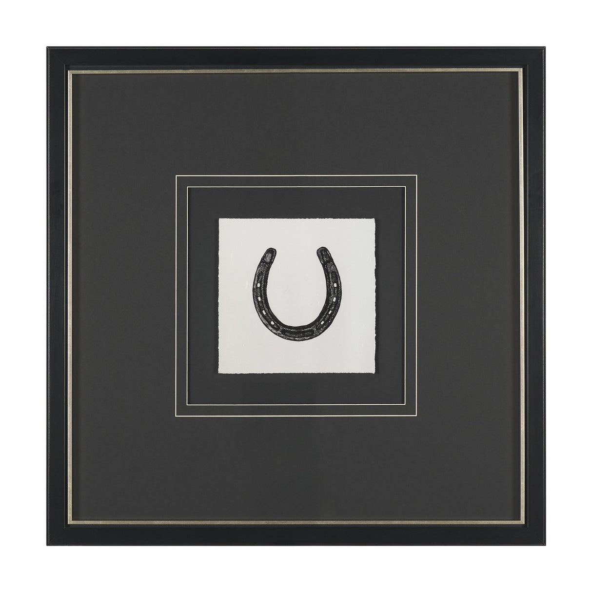 Equestrian Etching III by Mercana Studio Hand-Embellished Textured Framed Artwork Matted under Glass from Mercana - Luna Furniture