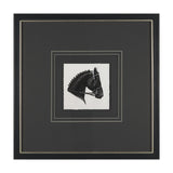 Equestrian Etching IV by Mercana Studio Hand-Embellished Textured Framed Artwork Matted under Glass from Mercana - Luna Furniture