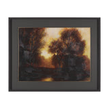 Golden Quiet I by Mercana Studio Hand-Embellished Textured Framed Artwork Matted under Glass from Mercana - Luna Furniture