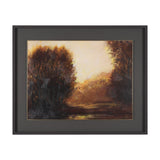 Golden Quiet II by Mercana Studio Hand-Embellished Textured Framed Artwork Matted under Glass from Mercana - Luna Furniture