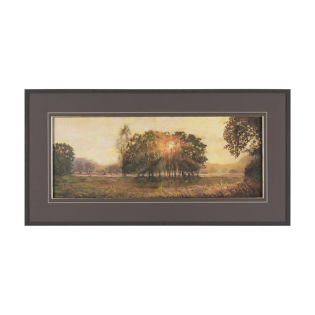 Horizon's Glow by Mercana Studio Hand-Embellished Textured Framed Artwork Matted under Glass from Mercana - Luna Furniture