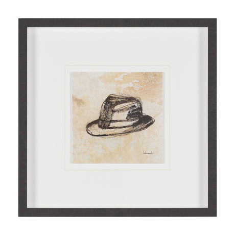 Fedora by Mercana Studio Hand-Embellished Textured Framed Artwork Matted under Glass from Mercana - Luna Furniture