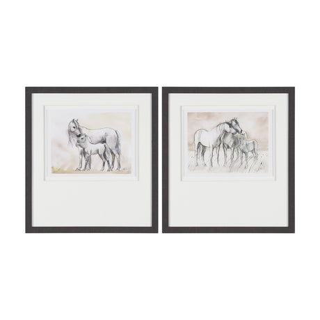 Elegant Beauties by Mercana Studio Framed Artwork Matted Under Glass (Set of 2) from Mercana - Luna Furniture