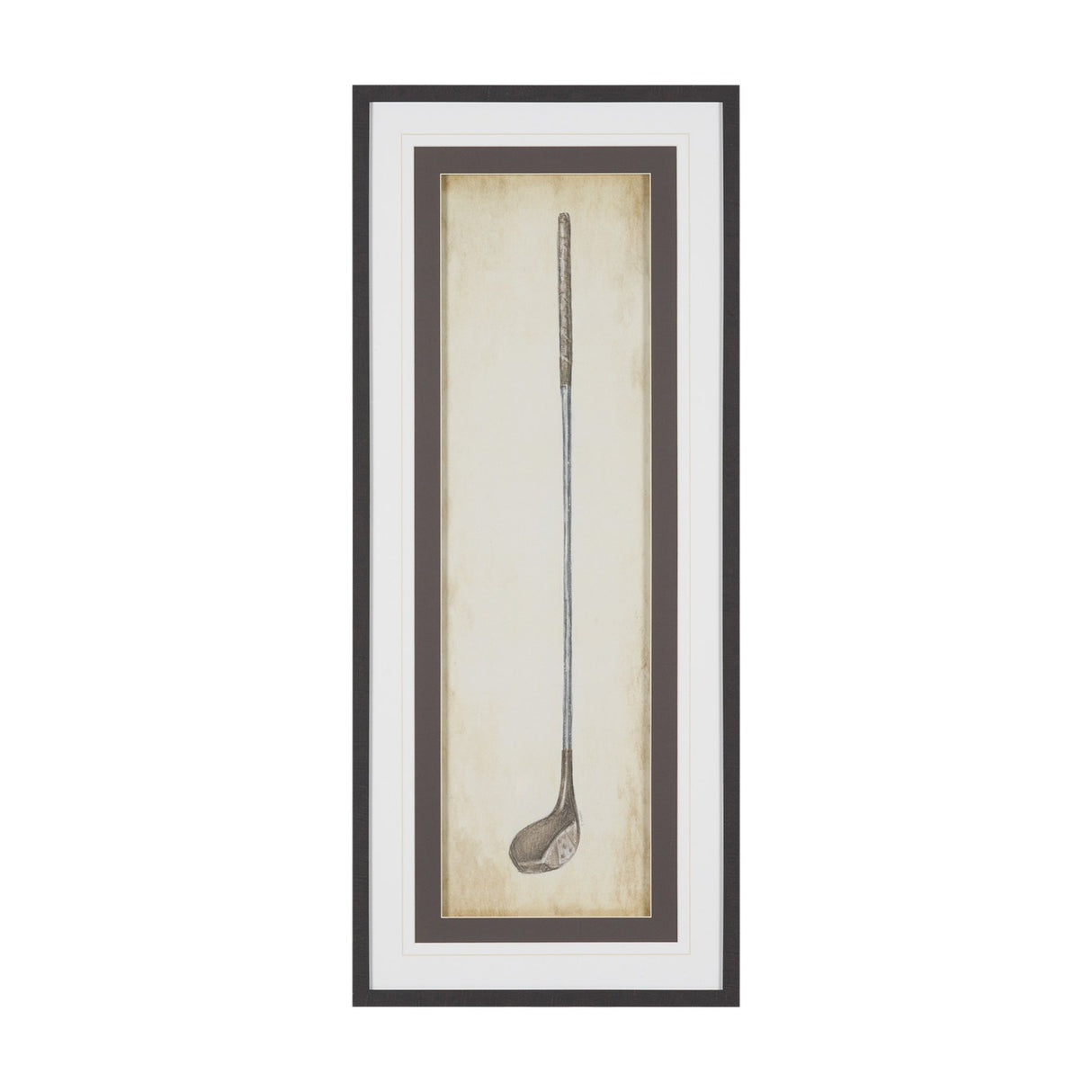 Vintage Golf Club I by Mercana Studio Hand-Embellished Textured Framed Artwork Matted under Glass from Mercana - Luna Furniture