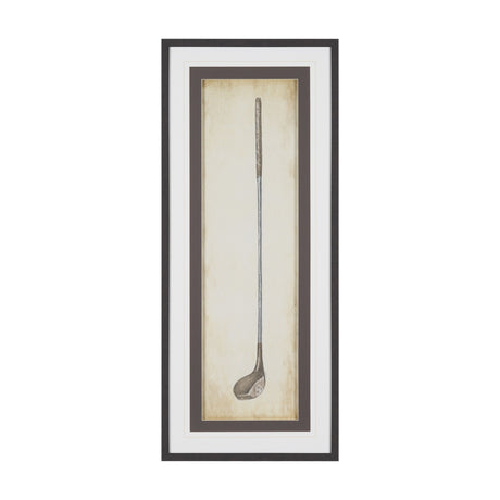Vintage Golf Club I by Mercana Studio Hand-Embellished Textured Framed Artwork Matted under Glass from Mercana - Luna Furniture