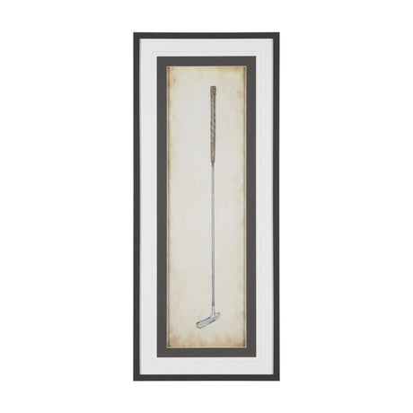 Vintage Golf Club II by Mercana Studio Hand-Embellished Textured Framed Artwork Matted under Glass from Mercana - Luna Furniture