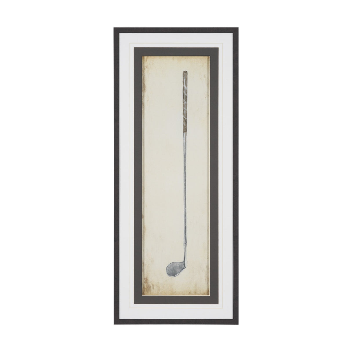 Vintage Golf Club IV by Mercana Studio Hand-Embellished Textured Framed Artwork Matted under Glass from Mercana - Luna Furniture