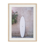 White Surfboard by Shot By Clint Framed Photo Print Matted under Glass from Mercana - Luna Furniture