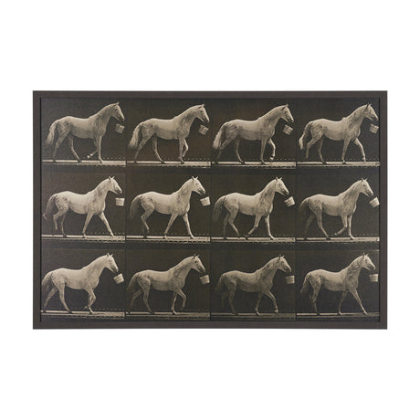 Walking Tall by Eadweard Muybridge Textured Framed CanvasPhoto Print from Mercana - Luna Furniture