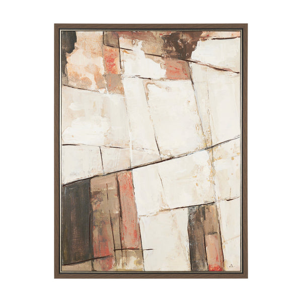 Shale I by Mercana Studio Hand-Embellished Textured Framed Canvas Artwork