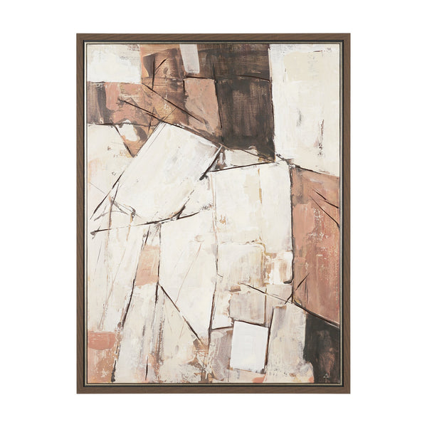 Shale II by Mercana Studio Hand-Embellished Textured Framed Canvas Artwork