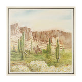 Cactus Country II by Mercana Studio Hand-Embellished Textured Framed Canvas Artwork from Mercana - Luna Furniture