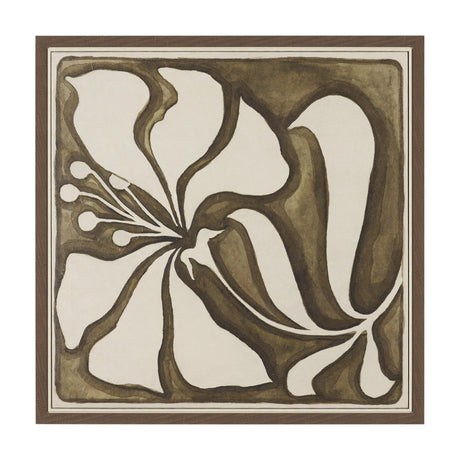 Spanish Tile Light II by Mercana Studio Hand-Embellished Textured Framed Canvas Artwork from Mercana - Luna Furniture