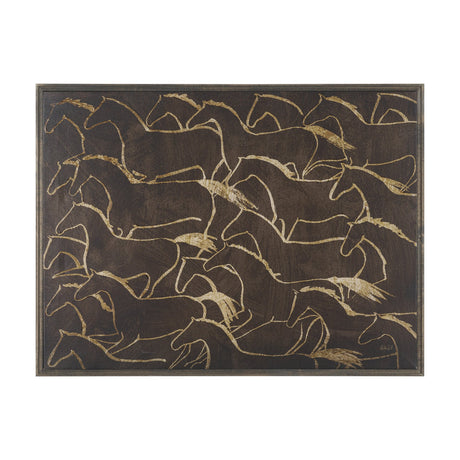 Flaxen Chestnut by Mercana Studio Hand-Embellished Textured Framed Canvas Artwork from Mercana - Luna Furniture
