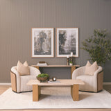 Fonda Cream Fabric w/ Natural Jute Swivel Accent Chair from Mercana - Luna Furniture