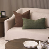 Lowen 14x26 Silver Sage Woven Decorative Pillow from Mercana - Luna Furniture