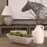 Athena Extra Large Oblong Light-Wash Reclaimed Wood Bowl from Mercana - Luna Furniture
