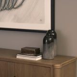 Alden Medium Brown Wood 4-Door Closed Sideboard from Mercana - Luna Furniture