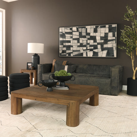 Hewitt Square Smooth Reclaimed Wood Coffee Table from Mercana - Luna Furniture